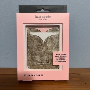 Kate Spade Sylvia double sticker pocket - palegold color - NEW